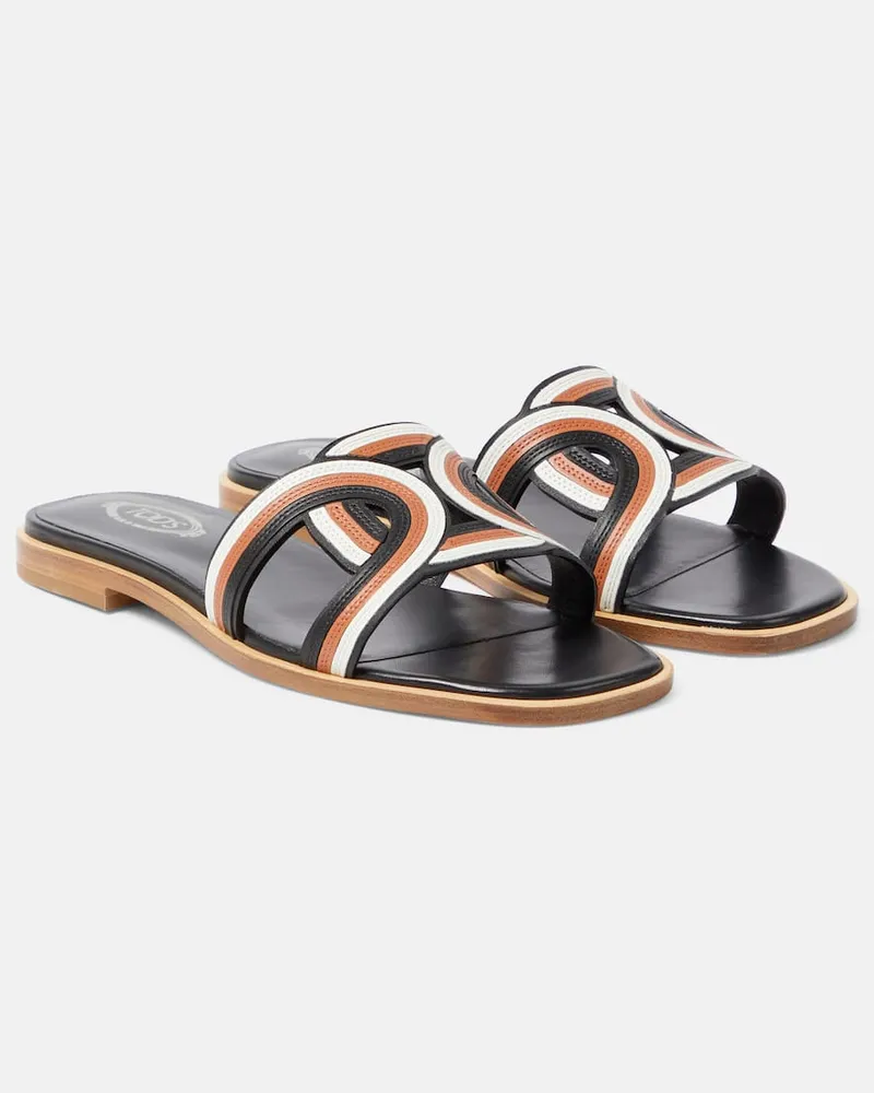 TOD'S Pantoletten Kate aus Leder Multicolor
