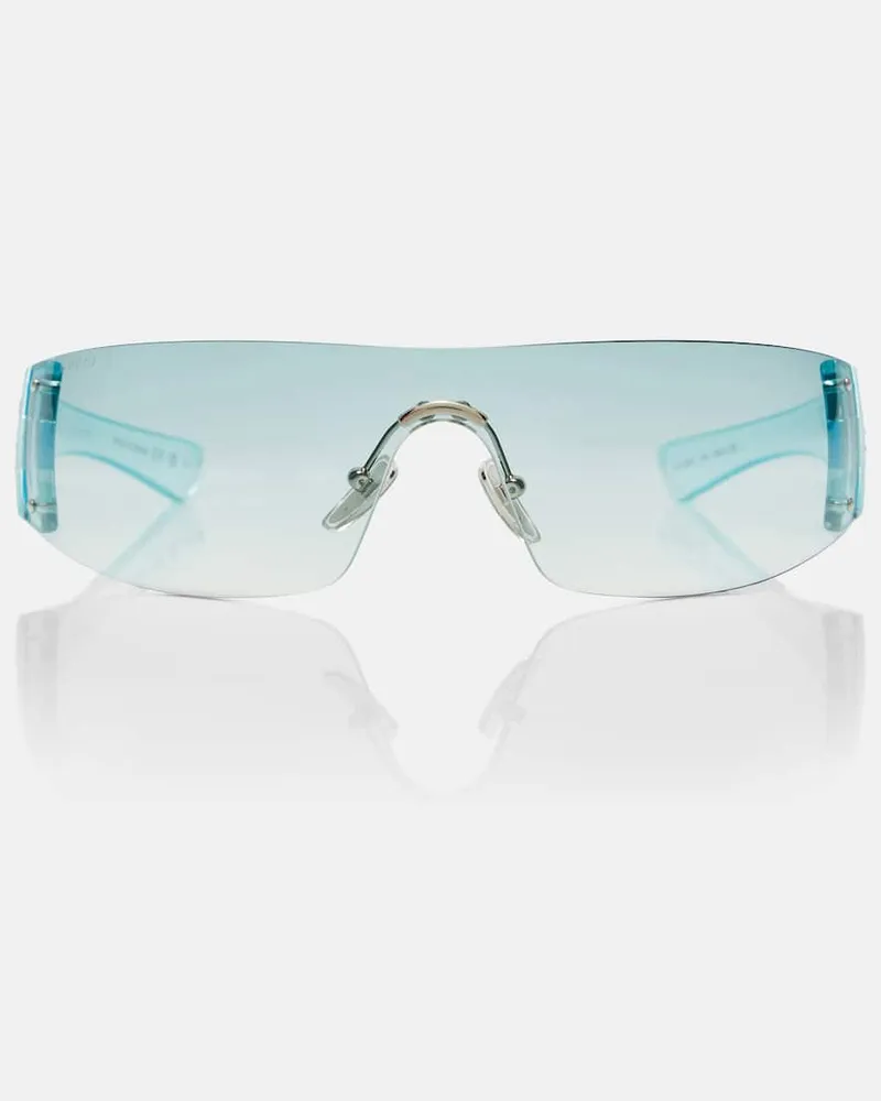 Gucci Sonnenbrille Leonie Interlocking G Blau