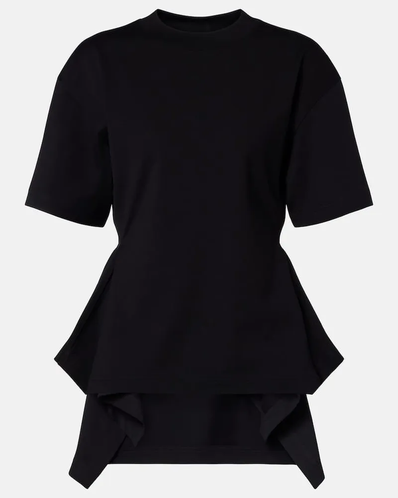 Alaïa Alaïa T-Shirt aus Baumwoll-Jersey Schwarz