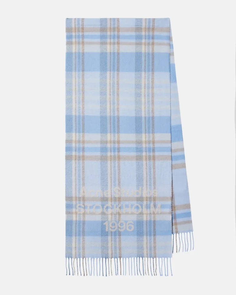 Acne Studios Schal aus Wolle Blau