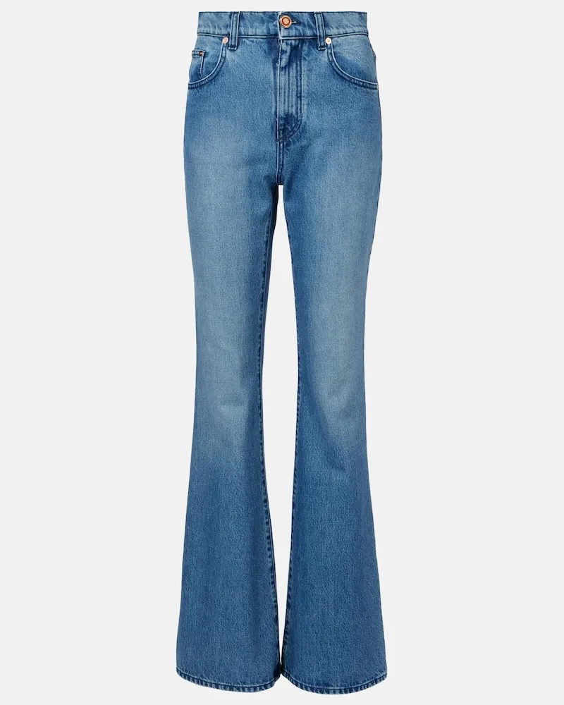 Gabriela Hearst High-Rise Jeans Willa Blau