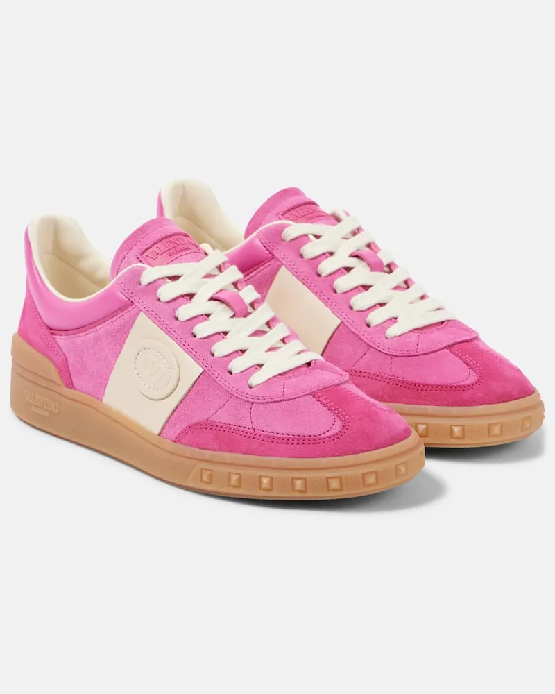 Valentino Garavani Sneakers Upvillage aus Veloursleder Rosa