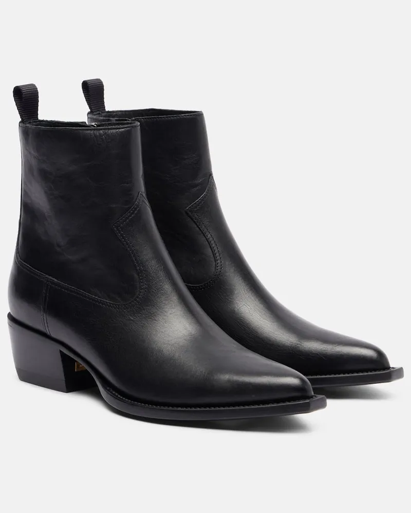 Golden Goose Ankle Boots Debbie 45 aus Leder Schwarz