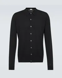 John Smedley Cardigan Tibor aus Wolle Schwarz