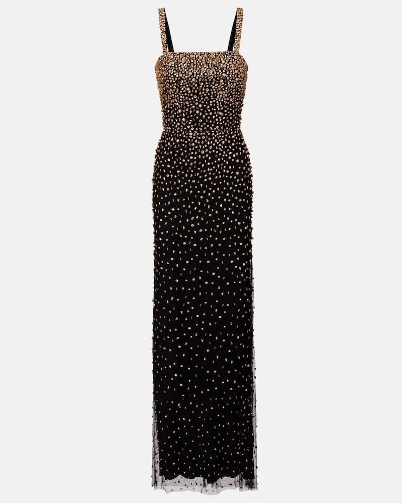 Jenny Packham Robe Cherry mit Kristallen Schwarz