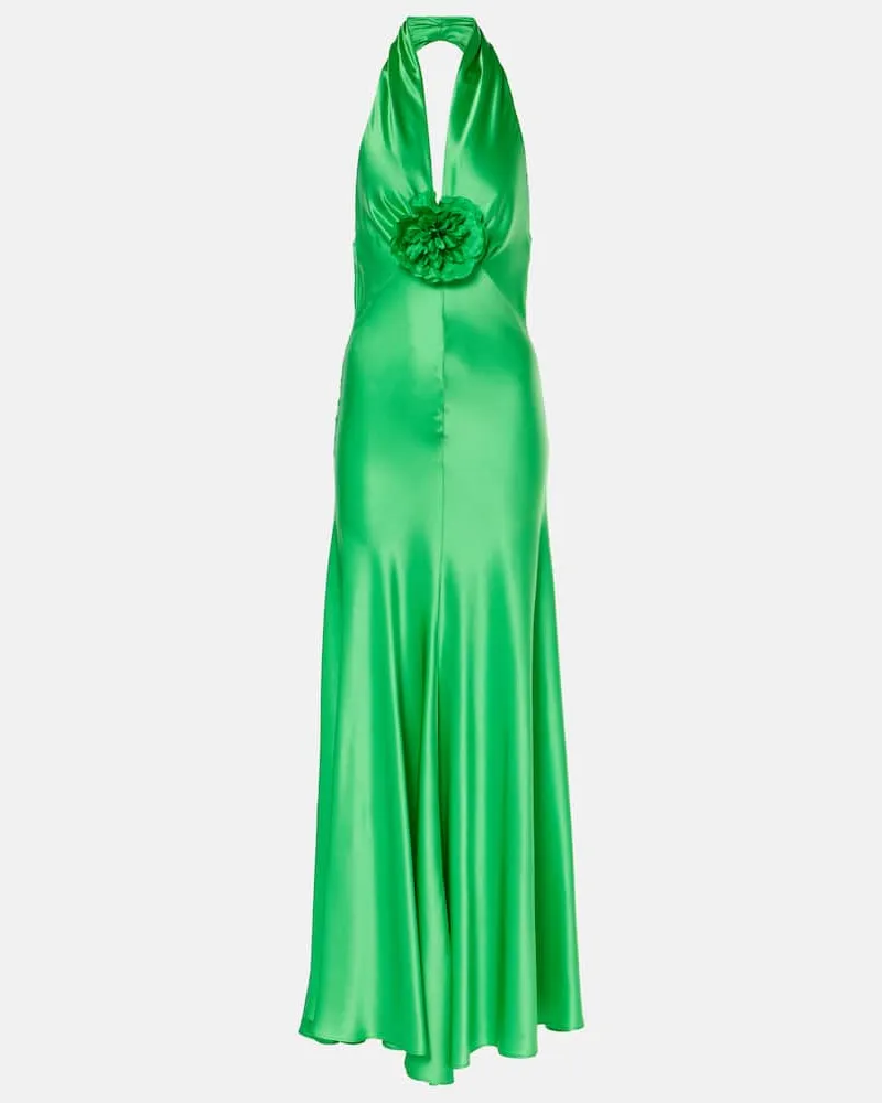 Rodarte Robe Rose aus Seide Grün