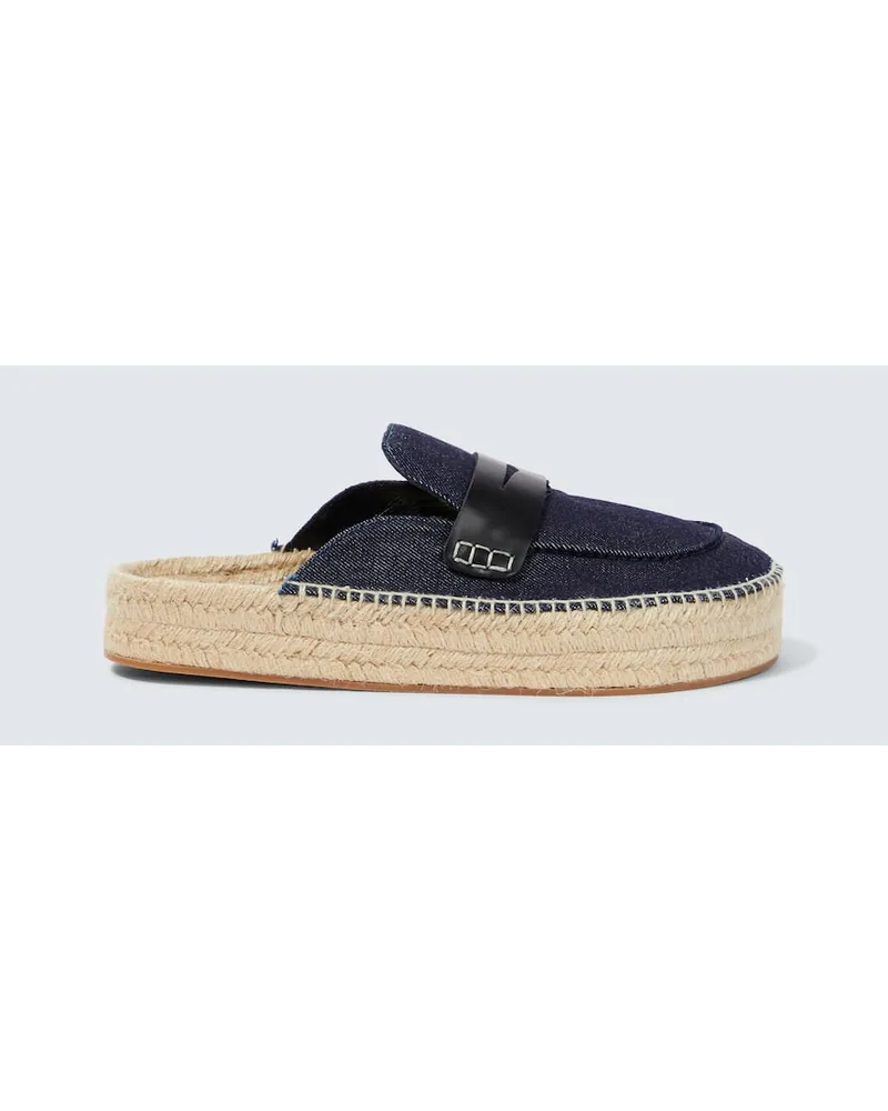 J.W.Anderson Slippers aus Denim Blau