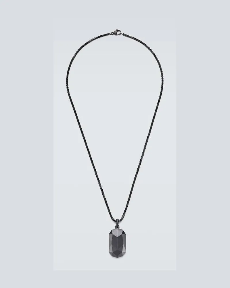 David Yurman Halskette aus Sterlingsilber mit Titan Schwarz