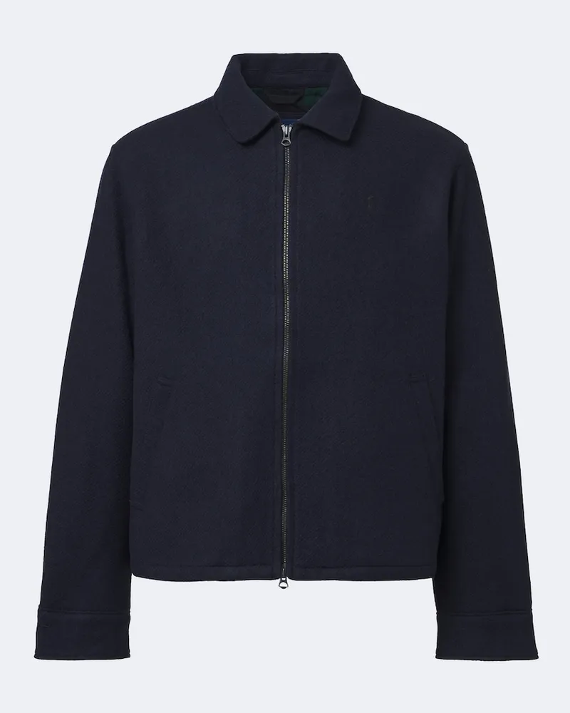 Ralph Lauren Blouson Langdon aus Woll-Tweed Blau