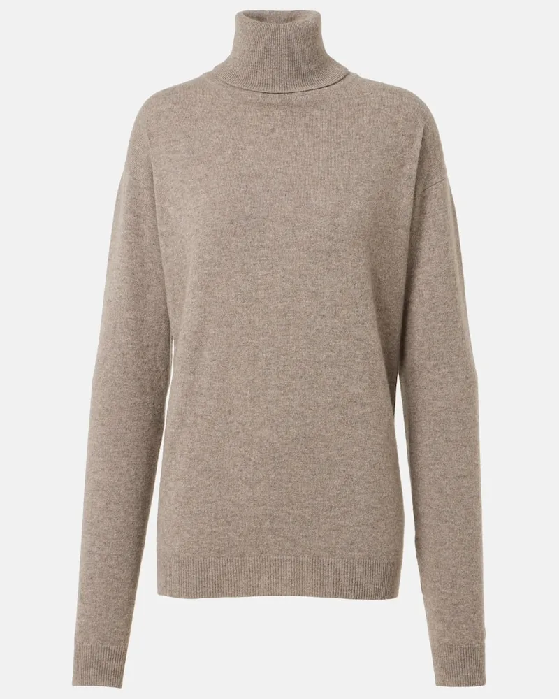 Saint Laurent Rollkragenpullover aus Kaschmir Grau