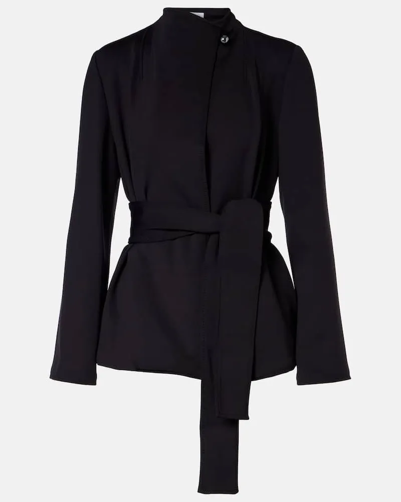 Max Mara Blazer Talamo aus Jersey Schwarz