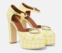 Verzierte Plateau-Pumps Camille 130