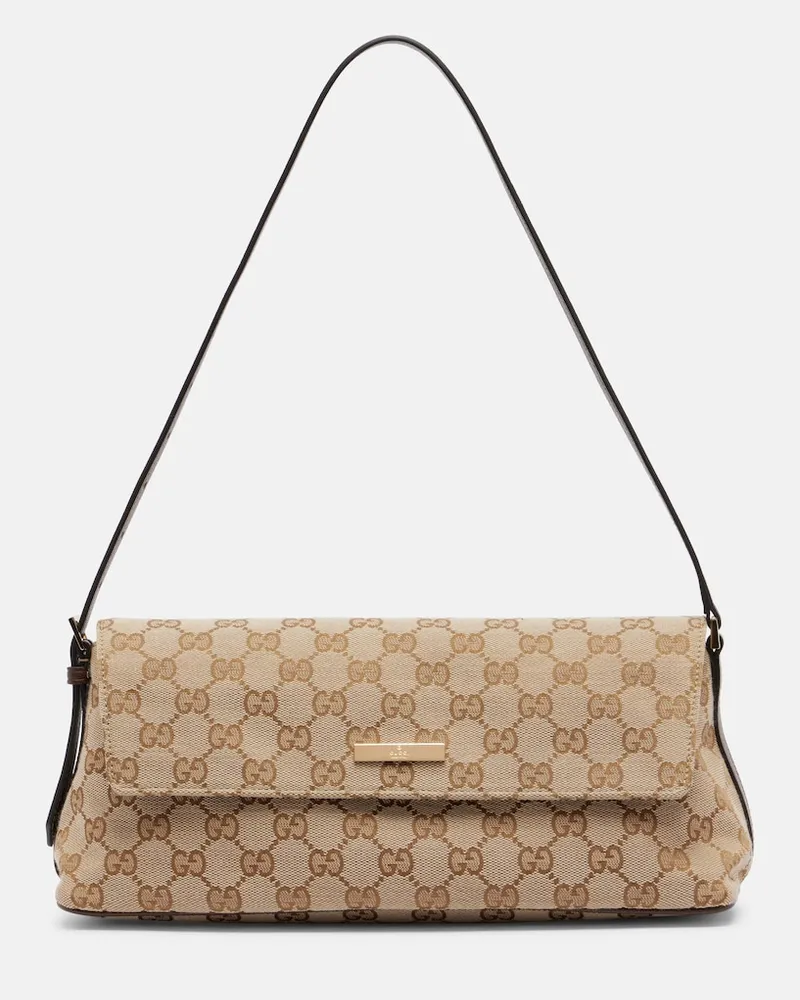 Gucci Schultertasche Madison Medium GG aus Canvas Beige