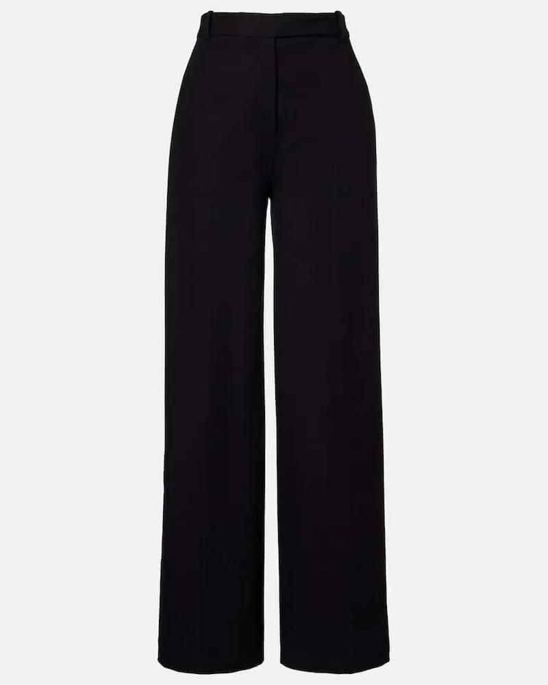 Joseph Gerade Hose Yukio aus Gabardine Schwarz