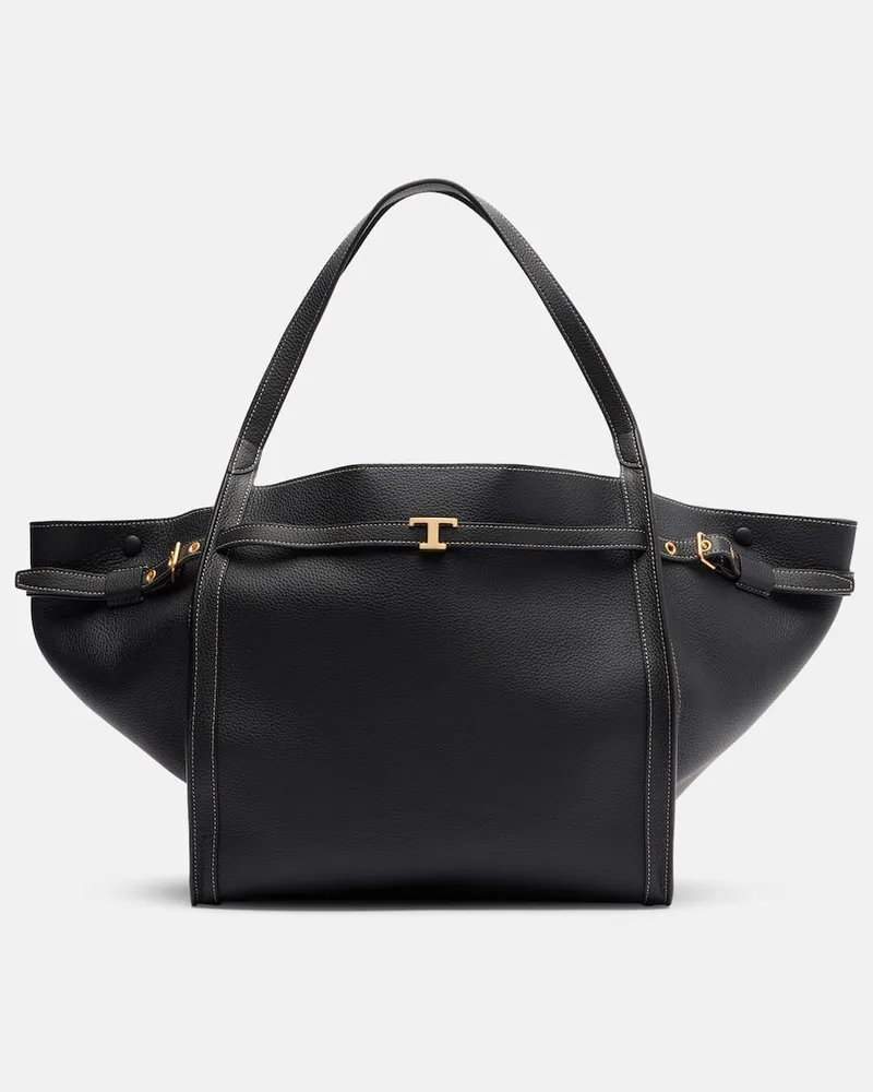 TOD'S Schultertasche T Timeless aus Leder Schwarz