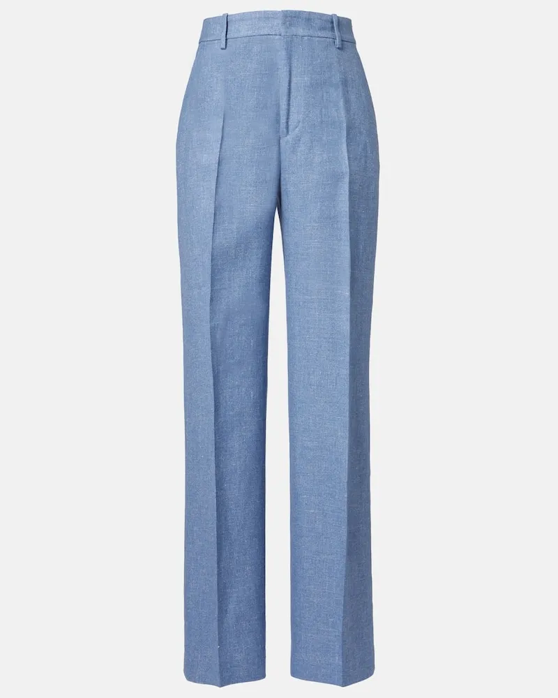 Ralph Lauren Weite Hose aus Twill Blau