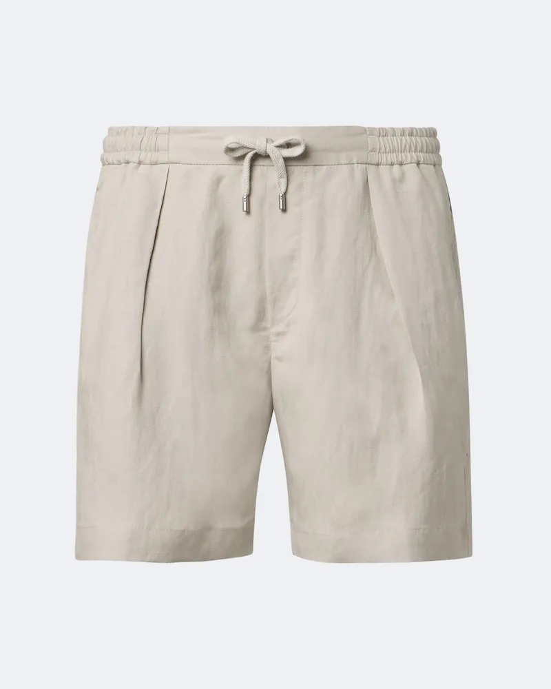 Ralph Lauren Shorts aus Seide und Leinen Grau