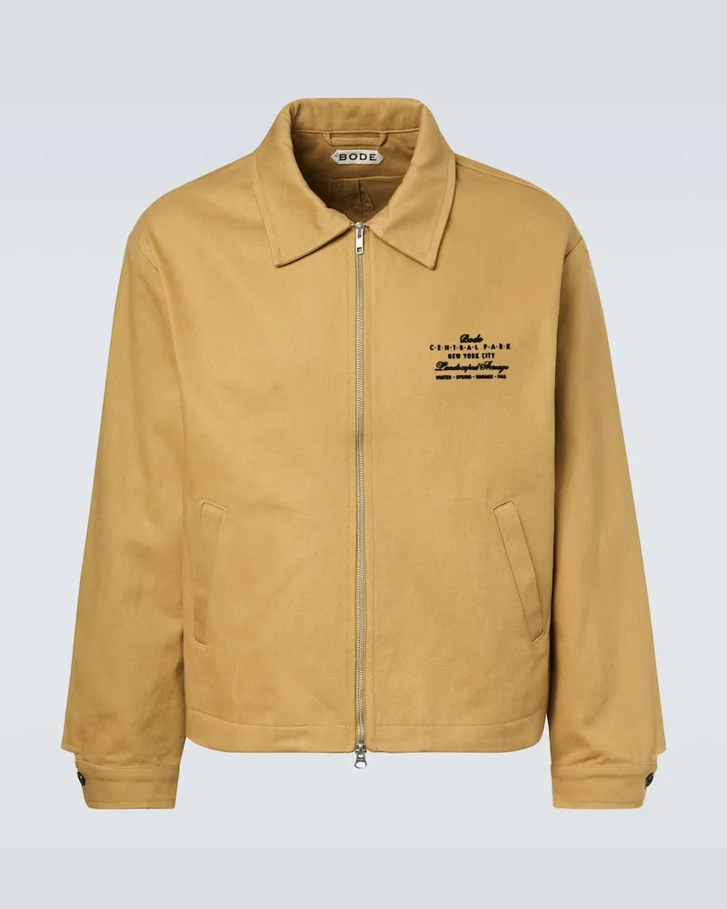 BODE Blouson Central Park aus Baumwolle Gelb