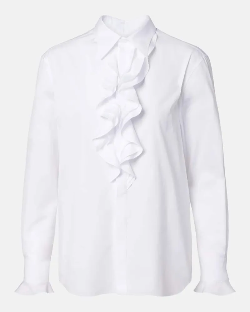 Ralph Lauren Hemd aus Baumwollpopeline Weiß
