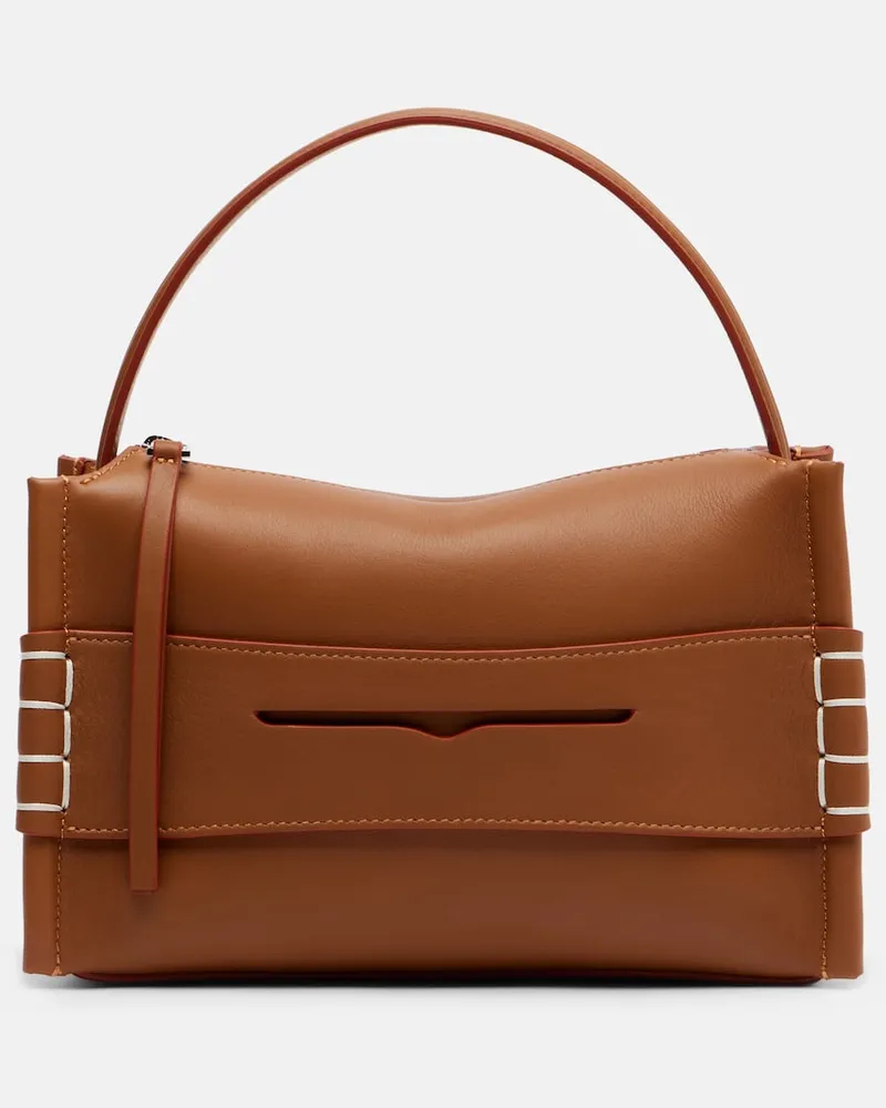 J.W.Anderson Henkeltasche Loafer aus Leder Braun