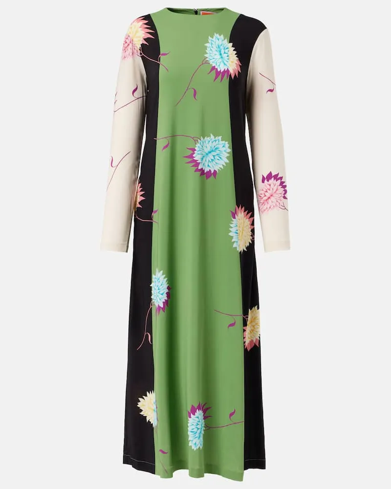 La DoubleJ Maxikleid Swing aus Jersey Multicolor