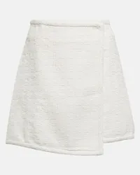 Proenza Schouler White Label Wickelrock aus Baumwoll-Tweed Weiss