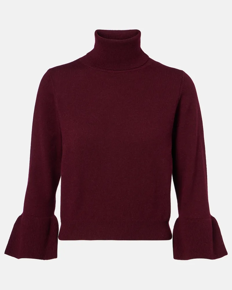 Jardin des Orangers Pullover aus Wolle und Kaschmir Burgunderrot