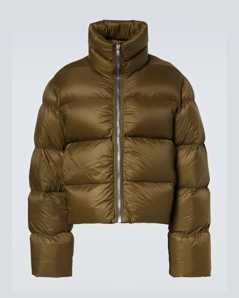 Rick Owens Daunenjacke Turtle Grün