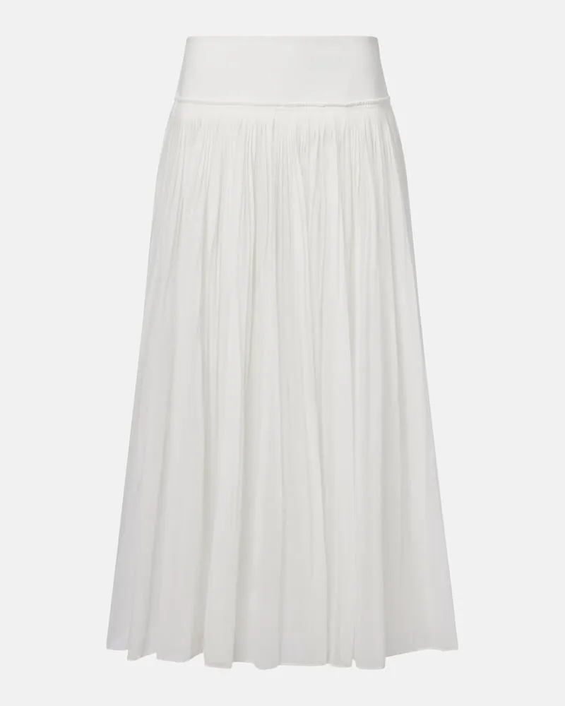 Róhe Róhe Maxirock aus Baumwollmusselin Weiß