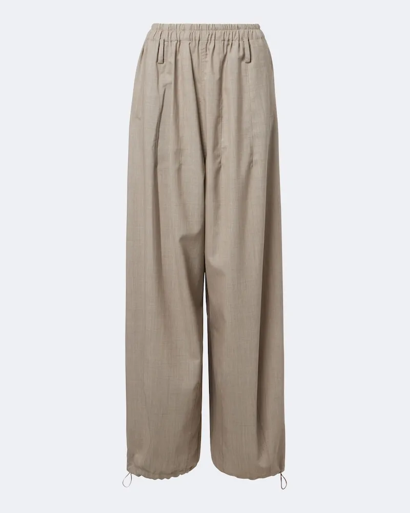 FRANKIE Shop Hose Oakdale aus Schurwolle Beige