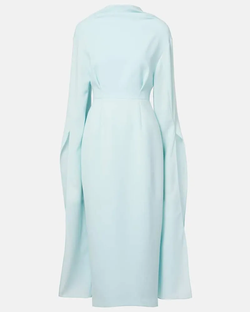 Roksanda Ilincic Midikleid Nour aus Crêpe Grün