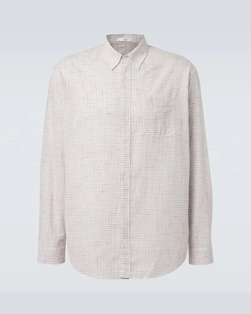The Row Hemd Pompeo aus Baumwoll-Chambray Weiß