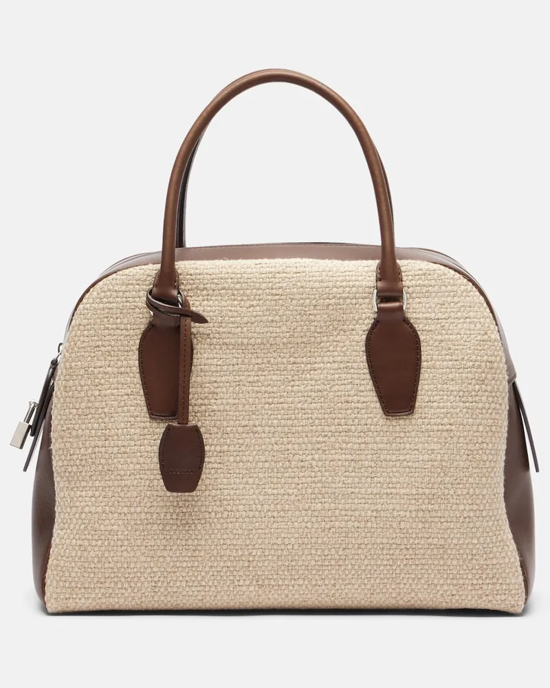 The Row Henkeltasche India 12.00 Small aus Leder Beige