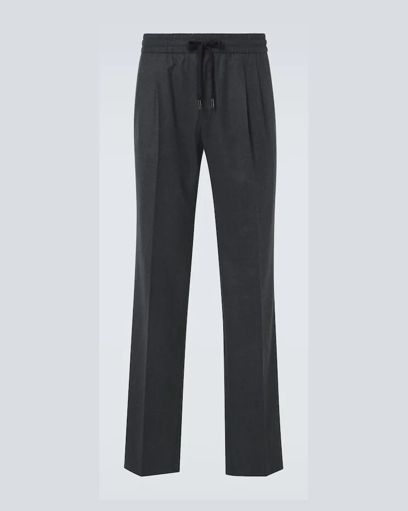 Dolce & Gabbana Gerade Hose aus Schurwolle Grau