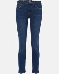 Frame Denim Mid-Rise Straight Jeans Le Garcon Blau