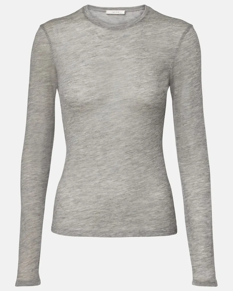 The Row Pullover Iverness aus Kaschmir Grau