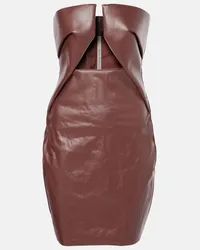 Rick Owens Minikleid Prong Rot