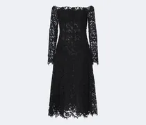 Off-Shoulder-Midikleid aus Spitze