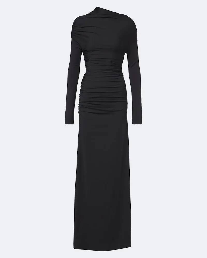 Victoria Beckham Robe aus Jersey Schwarz
