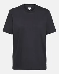 Bottega Veneta T-Shirt aus Baumwoll-Jersey Blau