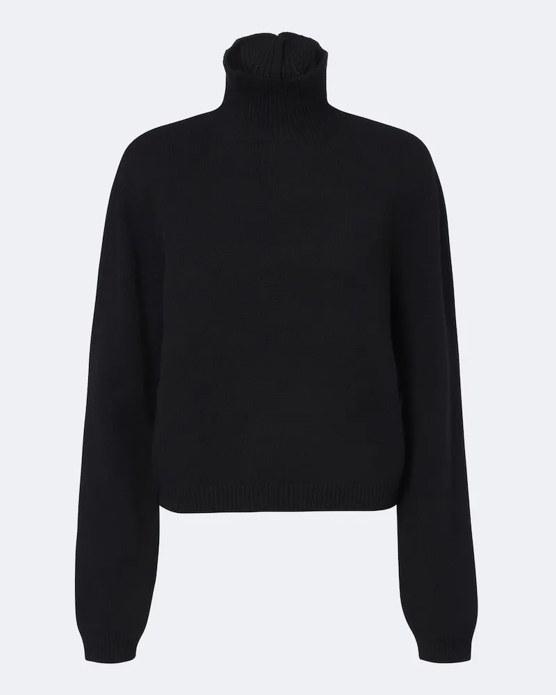 Róhe Róhe Rollkragenpullover Schwarz