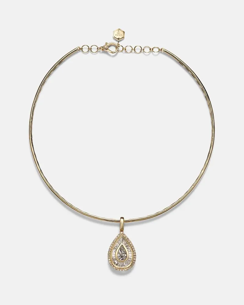 SHAY Choker aus 18kt Gelbgold (750/1000) mit Diamanten Gold