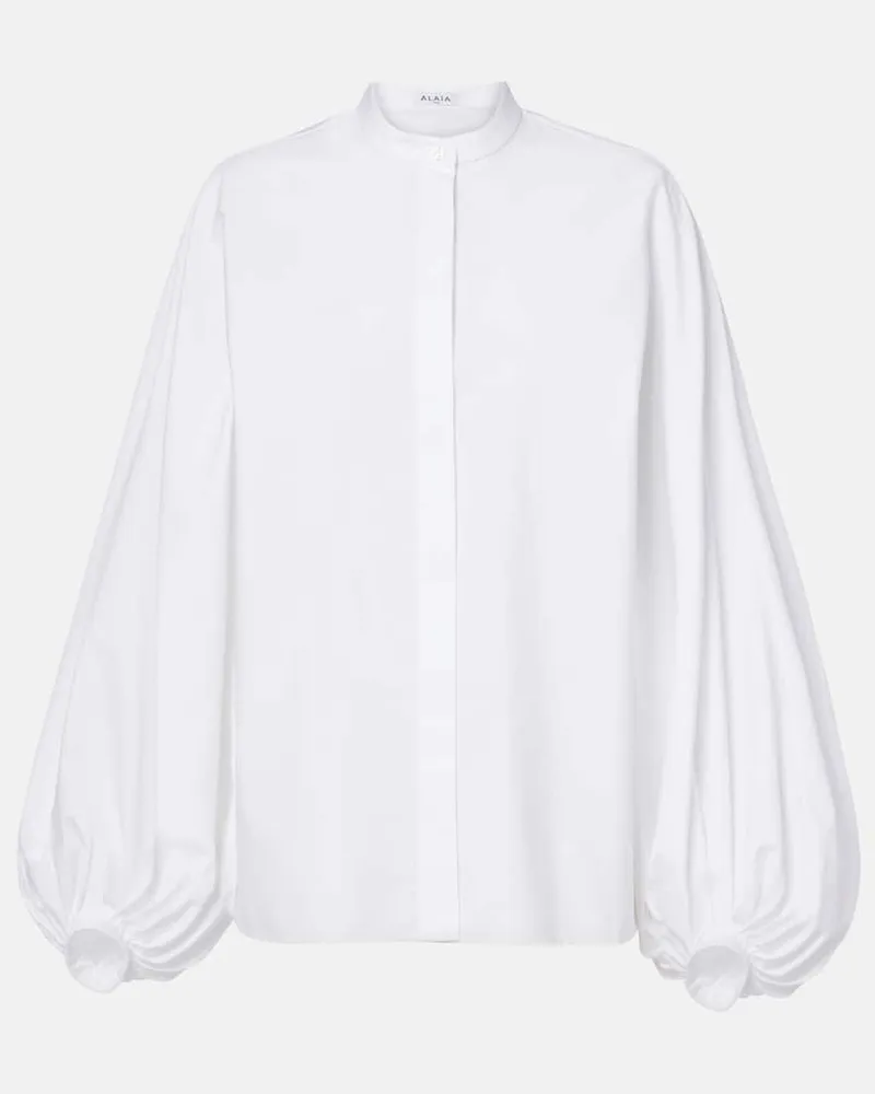 Alaïa Alaïa Bluse aus Baumwolle Weiß