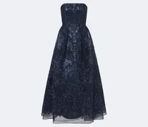 Bustier-Robe aus Spitze mit Pailletten