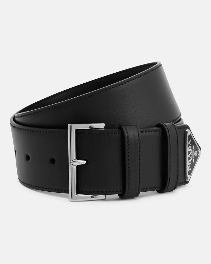 Prada Gürtel aus Leder Schwarz
