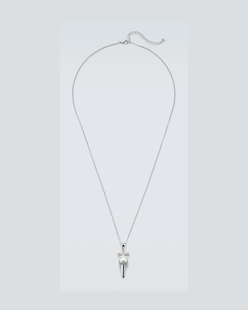 MATEO Halskette aus Sterlingsilber mit Süßwasserperle Silber