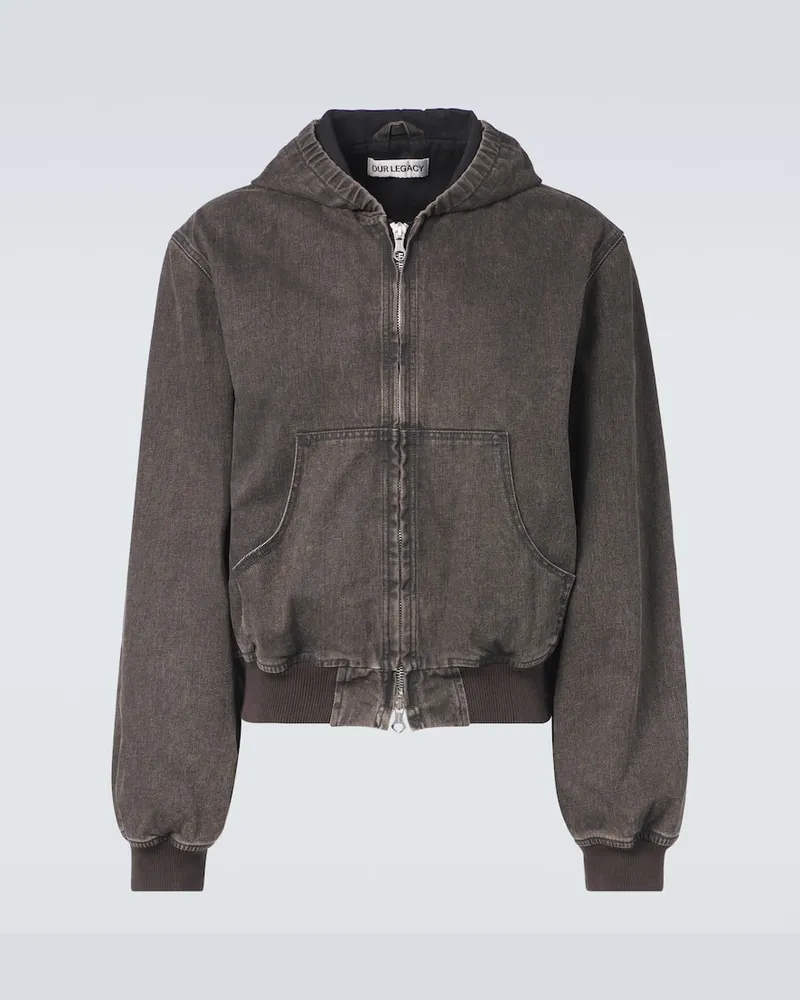 Our Legacy Jacke Bank aus Denim Grau