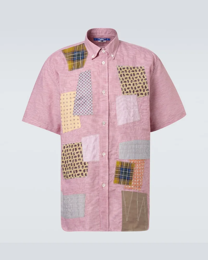 Junya Watanabe Hemd aus Leinen und Baumwolle Rot