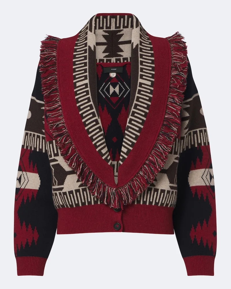 Alanui Jacquard-Cardigan Icon Multicolor