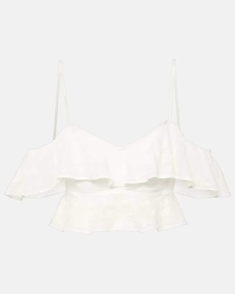 Isabel Marant Cropped-Top Eliani Weiß